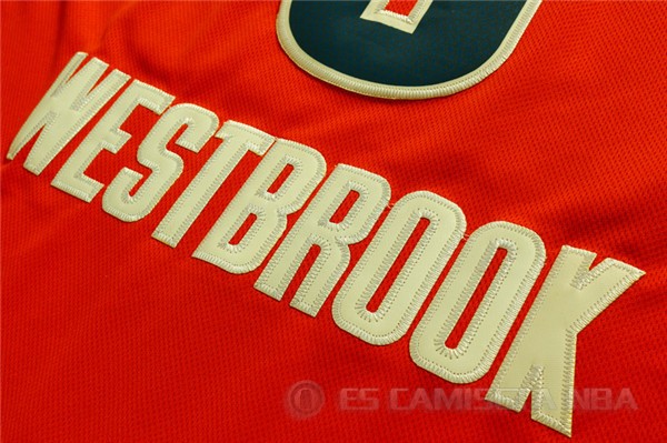 Camiseta Westbrook #0 Oklahoma City Thunder Naranja - Haga un click en la imagen para cerrar